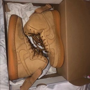 Nike Air Force 1 high Wheat Youth Size  5.5